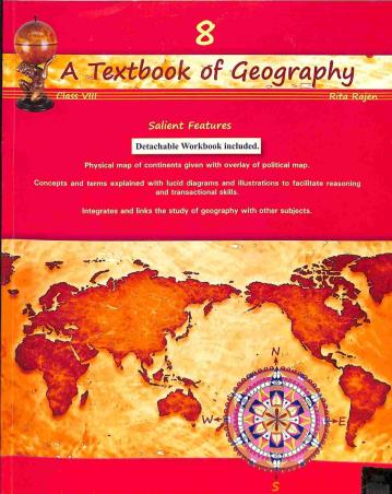 Book cover number 1 for A Textbook Of Geography 8 written by Rita Rajen published by General Printers & Publishers