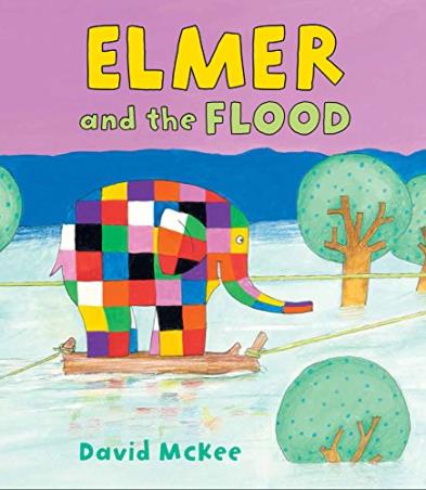 Book cover number 1 for Elmer And The Flood written by David McKee published by Andersen Press
