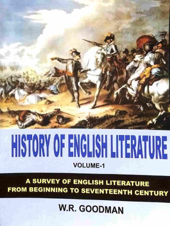 Book cover number 1 for History Of English Literature Volume 1 written by W. R. Goodman published by Doaba House