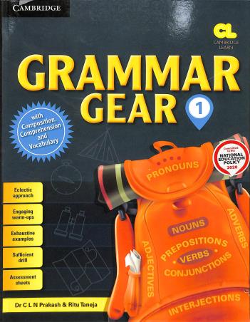 Book cover number 1 for Grammar Gear 1 (NEP 2020) written by Ritu Taneja, C. L. N. Prakash published by Cambridge University Press