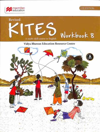Book cover number 1 for Kites Workbook 8 (A Multi-Skill Course In English) CCE written by Alethea D'Rozario published by Macmillan Education
