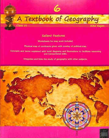 Book cover number 1 for A Textbook Of Geography Class 6 written by Rita Rajen published by General Printers & Publishers