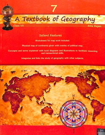 Book cover number 1 for A Textbook Of Geography Class 7 written by Rita Rajen published by General Printers & Publishers