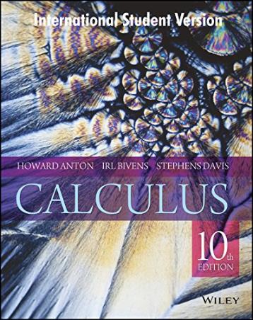 Book cover number 1 for Calculus written by Howard Anton, Irl Bivens, Stephens Davis published by Wiley India Pvt. Ltd.