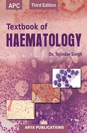 Book cover number 1 for APC Textbook Of Haematology written by Tejindar Singh published by Arya Publications
