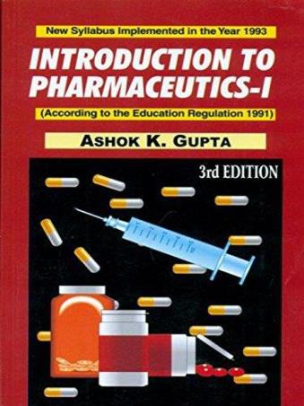 Book cover number 2 for Introduction To Pharmaceutics 1 written by Ashok K. Gupta published by CBS Publishers & Distributors Pvt. Ltd.