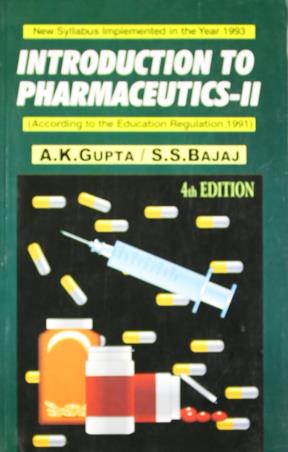 Book cover number 1 for Introduction To Pharmaceutics Vol 2 written by A. K. Gupta, S. S. Bajaj published by CBS Publishers & Distributors Pvt. Ltd.