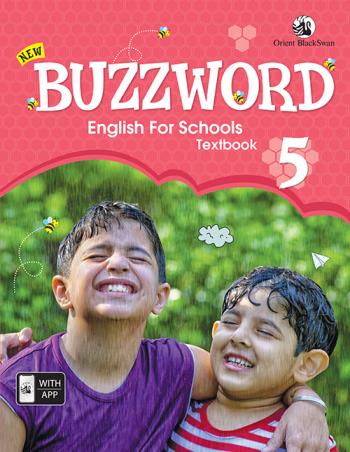 Book cover number 1 for New Buzzword English For Schools Textbook 5 written by Rashmi Rekha Arya published by Orient BlackSwan