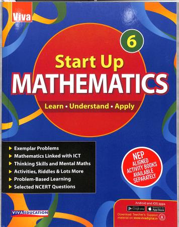 Book cover number 1 for Start Up Mathematics Book 6 (Learn. Understand. Apply) NEP 2020 written by Rahul Sofat published by Viva Education
