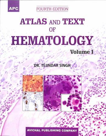 Book cover number 1 for APC Atlas And Text Of Hematology (Volume 1 & 2) written by Tejindar Singh published by Avichal Publishing Company