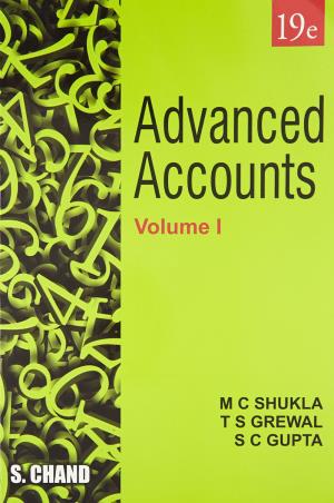 Book cover number 1 for Advanced Accounts Volume 1 written by M. C. Shukla, T. S. Grewal, S. C. Gupta published by S. Chand Publishing