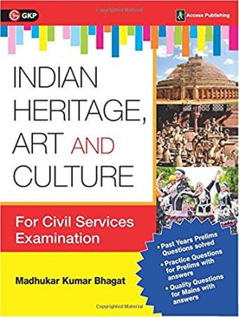 Book cover number 1 for Indian Heritage, Art And Culture written by Madhukar Kumar Bhagat published by G. K. Publications (P) Ltd.