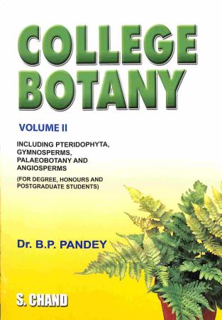 Book cover number 1 for College Botany Volume 2 written by B. P. Pandey published by S. Chand Publishing