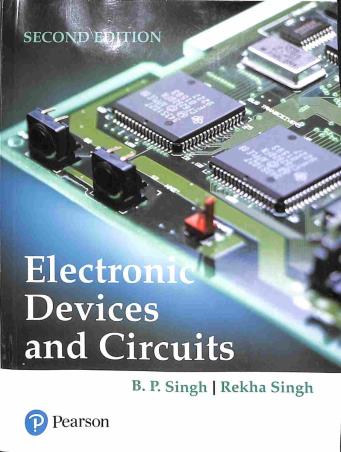 Book cover number 1 for Electronics Devices And Circuits written by B. P. Singh, Rekha Singh published by Pearson Education