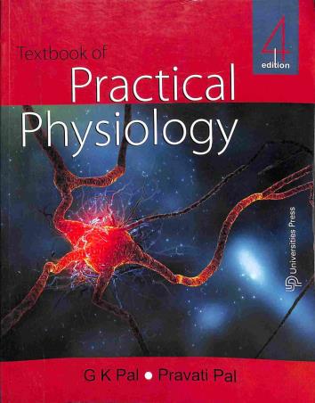 Book cover number 1 for Textbook Of Practical Physiology written by G. K. Pal, Pravati Pal published by Universities Press