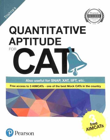 Book cover number 1 for Quantitative Aptitude For CAT written by NA published by Pearson Education