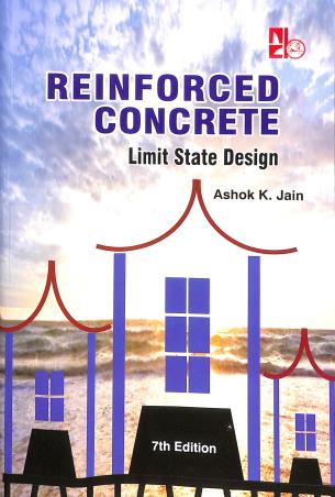 Book cover number 1 for Reinforced Concrete (Limit State Design) written by Ashok K. Jain published by Nem Chand & Bros.