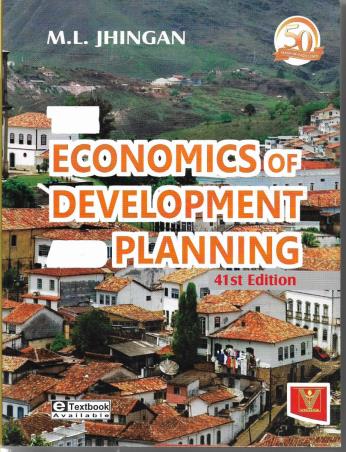 Book cover number 1 for The Economic Of Development And Planning written by M. L. Jhingan published by Vrinda Publications (P) Ltd.