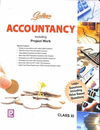 Book cover number 1 for Golden Accountancy Class 11 written by Abhishek Singh published by Laxmi Publications (P) Ltd.