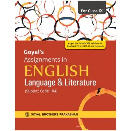 Book cover number 1 for Goyal's Assignments In English Language & Literature For Class 9 written by Rama Joshi, Indu Lekha Wanchoo, Brij B. Raina published by Goyal Brothers Prakashan