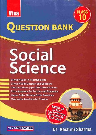 Book cover number 1 for Question Bank Social Science Class 10 (CBSE) written by Rashmi Sharma published by Viva Education