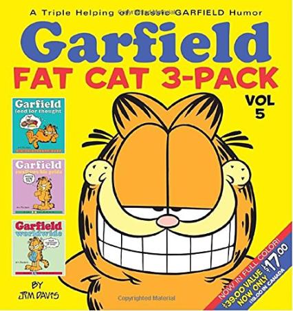 Book cover number 1 for Garfield Fat Cat 3-Pack Volume 5 written by Jim Davis published by Random House
