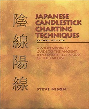 Book cover number 1 for Japanese Candlestick Charting Techniques written by Steve Nison published by Penguin Books