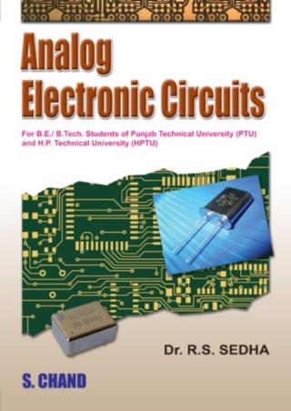 Book cover number 1 for Analog Electronic Circuits written by R. S. Sedha published by S. Chand Publishing
