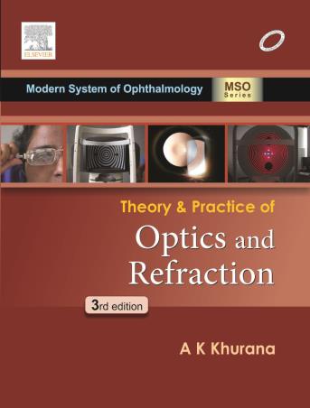 Book cover number 1 for Theory And Practice Of Optics And Refraction written by A. K. Khurana published by Elsevier