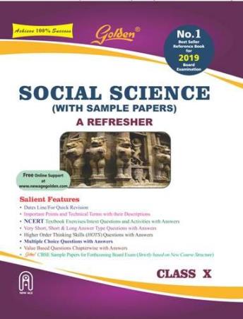 Book cover number 1 for Golden Social Science (With Sample Papers) Class 10 written by Sudha Rastogi, J. P. Singhal published by New Age International (P) Limited, Publishers