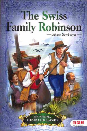 Book cover number 1 for The Swiss Family Robonson written by Johann David Wyss published by BPI India Pvt Ltd