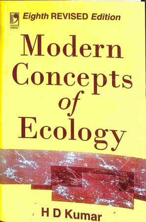 Book cover number 1 for Modern Concepts Of Ecology written by H. D. Kumar published by Vikas Publishing House Pvt Ltd