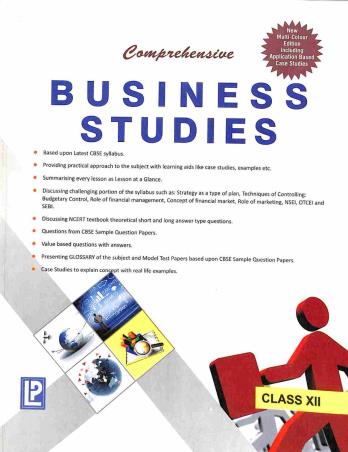 Book cover number 1 for Comprehensive Business Studies Class 12 (CBSE) written by S. A. Siddiqui, A. S. Siddiqui published by Laxmi Publications (P) Ltd.