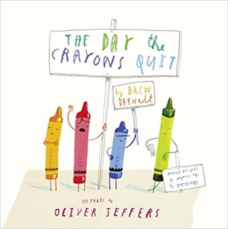 Book cover number 1 for The Day The Crayons Quit written by Drew Daywalt published by Harper Collins Publishers