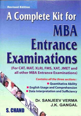 Book cover number 1 for A Complete Kit For MBA Entrance Examinations written by Sanjeev Verma, J. K. Gangal published by S. Chand Publishing