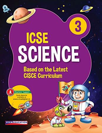 Book cover number 1 for ICSE Science 3 written by Suresh Garg published by Viva Education