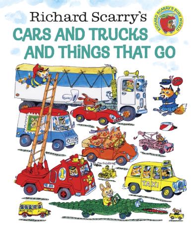 Book cover number 1 for Richard Scarry's Cars And Trucks And Things That Go written by Richard Scarry published by Golden Books