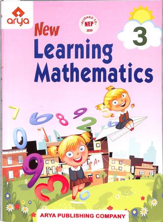 Book cover number 1 for New Learning Mathematics 3 (NEP 2020) written by R. G. Gupta published by Arya Publishing Company