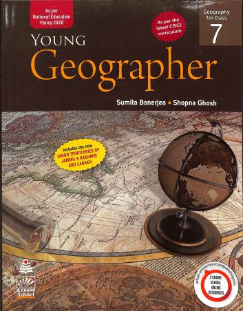 Book cover number 1 for Young Geographer Class 7 (CISCE) written by Shopna Ghosh, Sumita Banerjee published by S. Chand Publishing