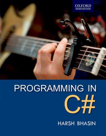 Book cover number 1 for Programming In C# written by Harsh Bhasin published by Oxford University Press