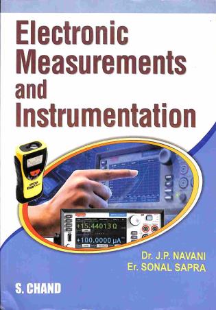 Book cover number 1 for Electronic Measurement And Instrumentation written by J. P. Navani, Sonal Sapra published by S. Chand Publishing