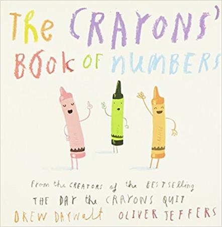 Book cover number 1 for The Crayonsâ€™ Book Of Numbers written by Drew Daywalt published by Harper Collins Publishers