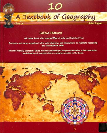 Book cover number 1 for A Textbook Of Geography Class 10 written by Rita Rajen published by General Printers & Publishers