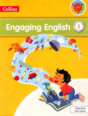 Book cover number 1 for Collins Engaging English 5 (ICSE) written by Anju Gupta, Ruby Bose published by Harper Collins Publishers
