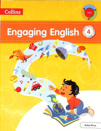 Book cover number 1 for Collins Engaging English 4 (ICSE) written by Ruby Bose published by Harper Collins Publishers