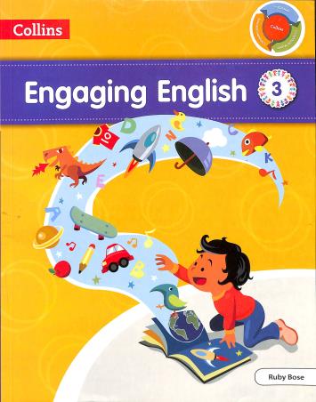 Book cover number 1 for Collins Engaging English 3 (ICSE) written by Ruby Bose published by Harper Collins Publishers
