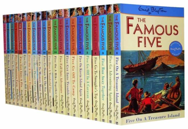 Book cover number 1 for The Famous Five : The Complete Set (21 Exciting Adventures) written by Enid Blyton published by Hachette