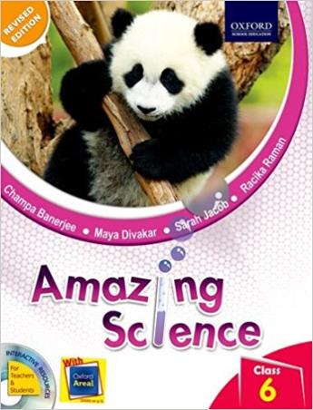 Book cover number 1 for Amazing Science Class 6 written by Champa Banerjee, Maya Divakar, Sarah Jacob published by Oxford University Press