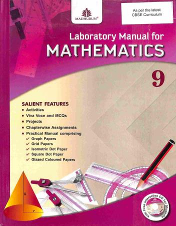 Book cover number 1 for Laboratory Manual For Mathematics 9 (CBSE) written by Rajesh Singh published by Madhubun Educational Books