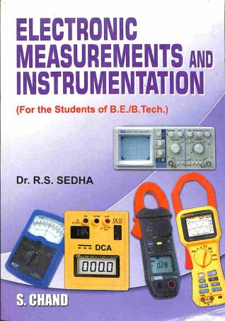 Book cover number 1 for Electronic Measurements And Instrumentation written by R. S. Sedha published by S. Chand Publishing